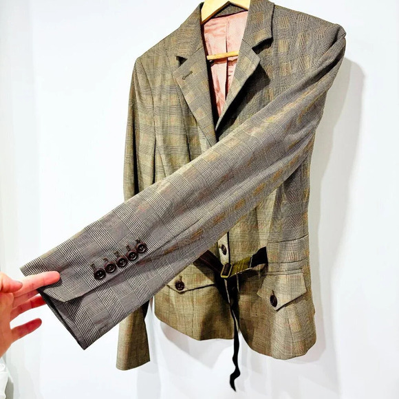 InWear Vintage brown plaid  jacket - Picture 8 of 12
